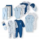 20-Piece Newborn Baby Boy Clothes Shower Gift Set, 100% Cotton, Newborn