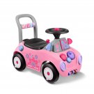 Radio Flyer Busy Buggy Ride-On & Push Walker w/ 17 Play Features, Pink, Ages 1-3