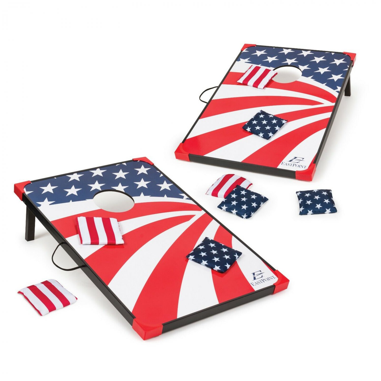 EastPoint Sports Stars & Stripes Cornhole Bean Bag Toss Tailgate Game
