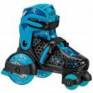 Roller Derby EZ Roll Adjustable Beginner Skates, Blue Shark, Sizes 11J-2