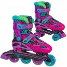 Roller Derby Sprinter 2-in-1 Skates Combo w/ Quick Switch Quad / Inline, Zebra