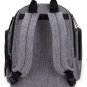 Spacious Gray Baby Boom Gear Backpack Diaper Bag with Insulated Bottle Storage