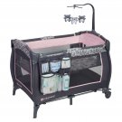 Foldable Full-Size Deluxe Bassinet Nursery Center w/ Mobile, Newborn to 4 Months