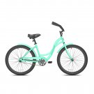 Girl's 24" Seachange Classic Beach Cruiser Bike Steel Frame Comfort Ride, Mint Green