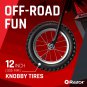 Kid's Razor Dirt Rocket MX125 Electric-Powered Dirt Bike, Ages 7+, Custom Decals