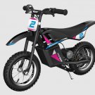 Kid's Razor Dirt Rocket MX125 Electric-Powered Dirt Bike, Ages 7+, Custom Decals
