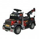 Blazin' Wheels 6V Battery-Powered Ride-On Truck w/ Operating Crane , Ages 3-7