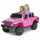 Jeep Gladiator Rubicon Battery-Powered Vehicle w/ Sound Effects, Ages 3+, Pink