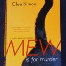 Clea Simon ~ MEW IS FOR MURDER ~ Theda Krakow Mystery