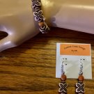 Beaded Bracelet & Matching Earrings....handcrafted