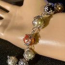 Stunning Multi Color Link Bracelet.....Hand Crafted