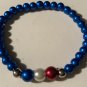 Stretch Bracelets....."FREEDOM PROUD" Red, White & Blue