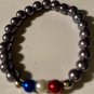 Stretch Bracelets....."FREEDOM PROUD" Red, White & Blue