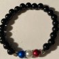 Stretch Bracelets....."FREEDOM PROUD" Red, White & Blue