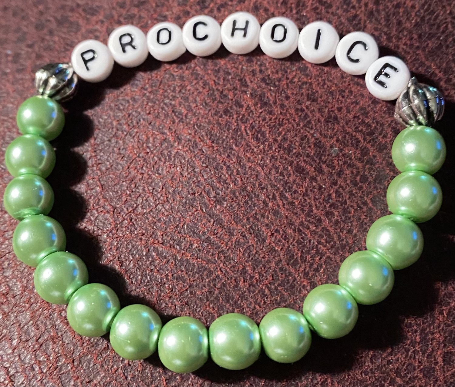 "PRO CHOICE" Stretch Bracelet....Support....Green, will do in other colors