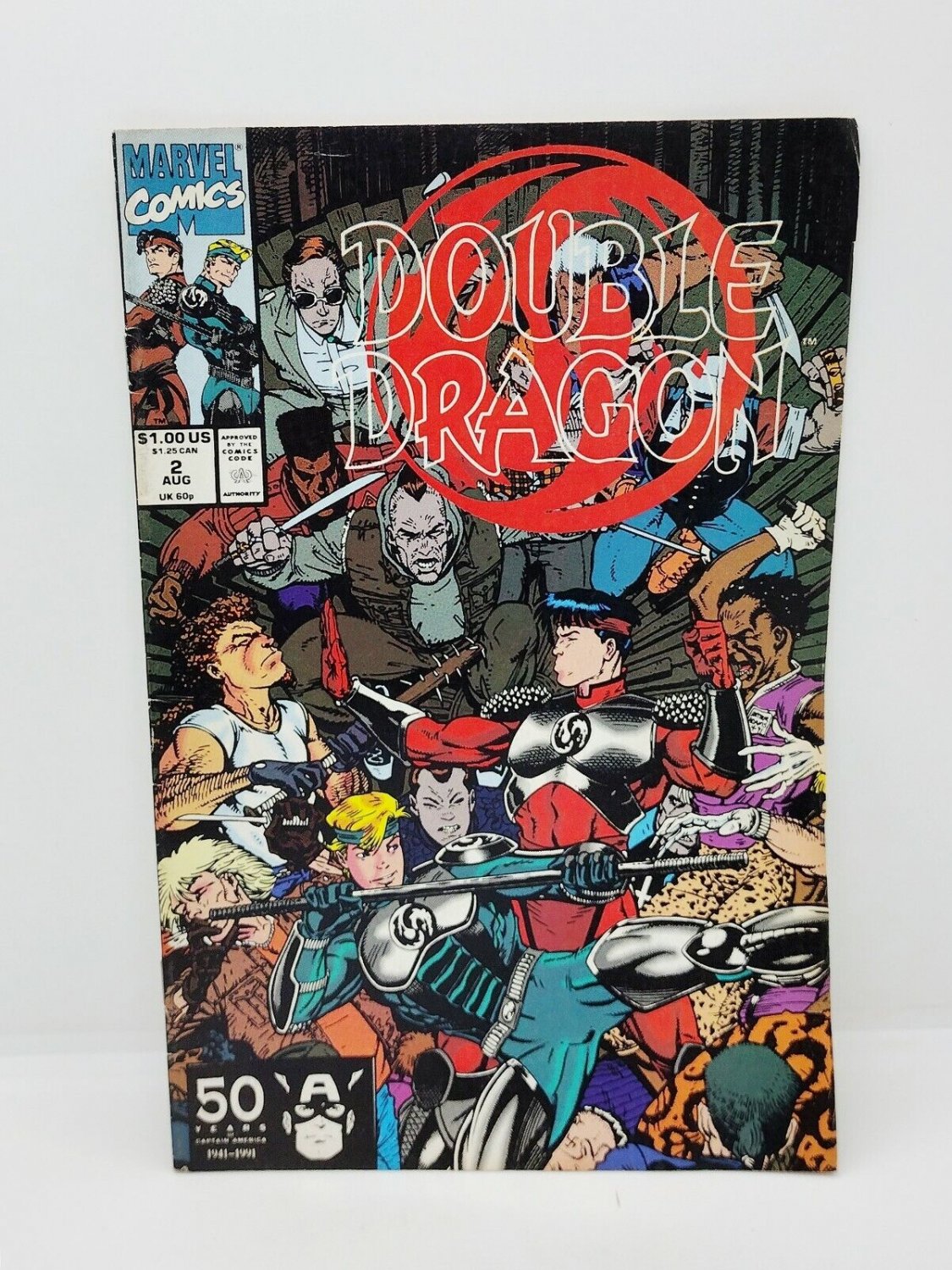 Double Dragon #2  Marvel Comics  August 1991  Comic Book