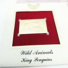 Wild Animals King Penguins 22kt Gold USPS 1992 Postage Stamp