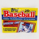 Topps 1988 Yearbook Baseball Album Stickers Trading Card Pack