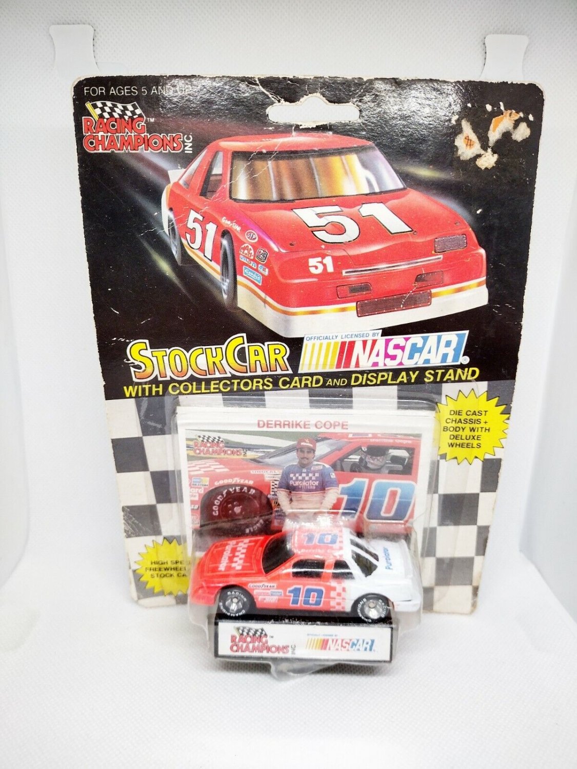 Nascar Derrike Cope #10 Purolator 1991 1/64 Diecast by Racing Champions