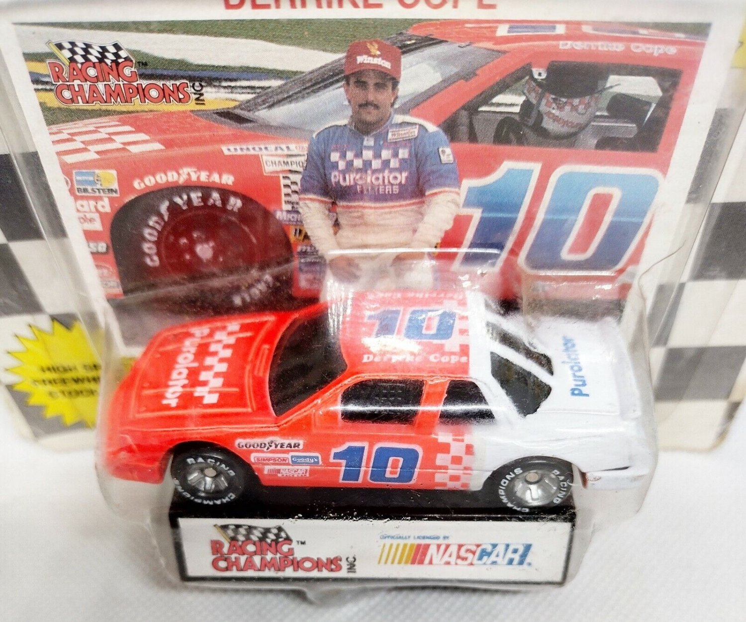 Nascar Derrike Cope #10 Purolator 1991 1/64 Diecast by Racing Champions