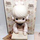 Precious Moments 1987 Sharing Is Universal Charter Member Porcelain Figurine