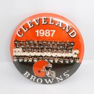 Cleveland Browns 1987 Team Photo Pinback 3.5” Button NFL Football Pin