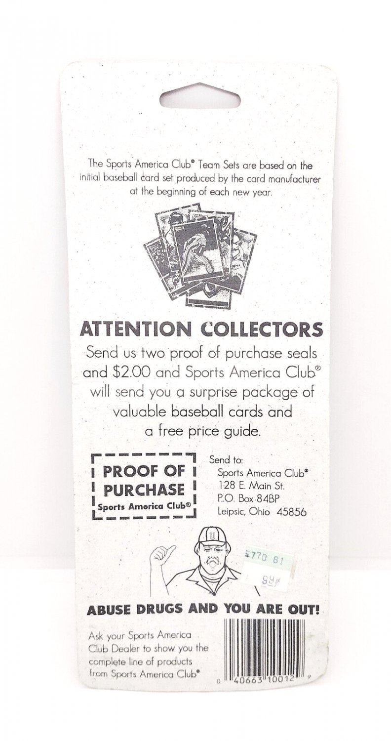 Cincinnati Reds Team Set 1991 Fleer Sports America Club Baseball Cards