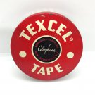 Texcel Vintage '40s Cellophane Tape New Brunswick NJ. Permacel Tape Corp. Tin