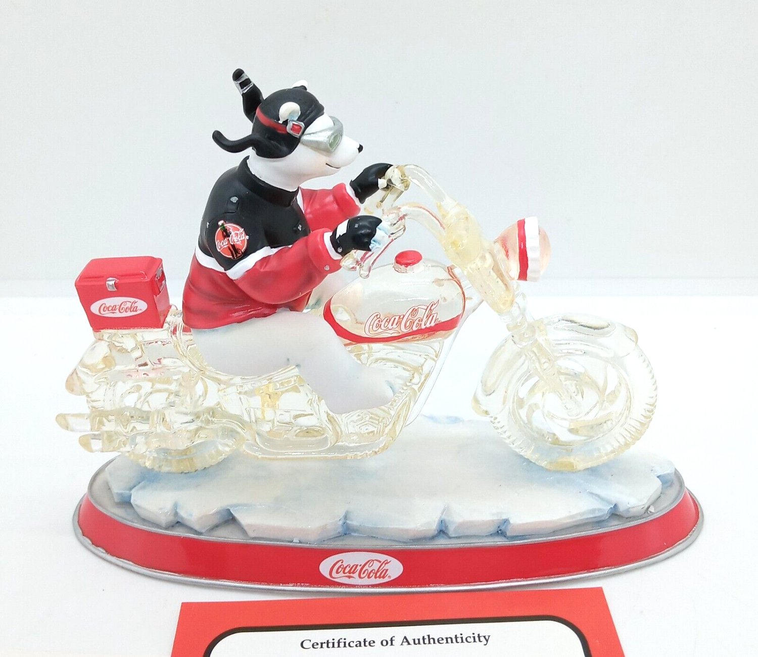 Coca-Cola Ride Into Refreshment Lucid Cruisers Polar Bear Numbered Figurine