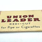Union Leader Smoking Tobacco 10 Cent Tin P. Lorillard Rolling Papers