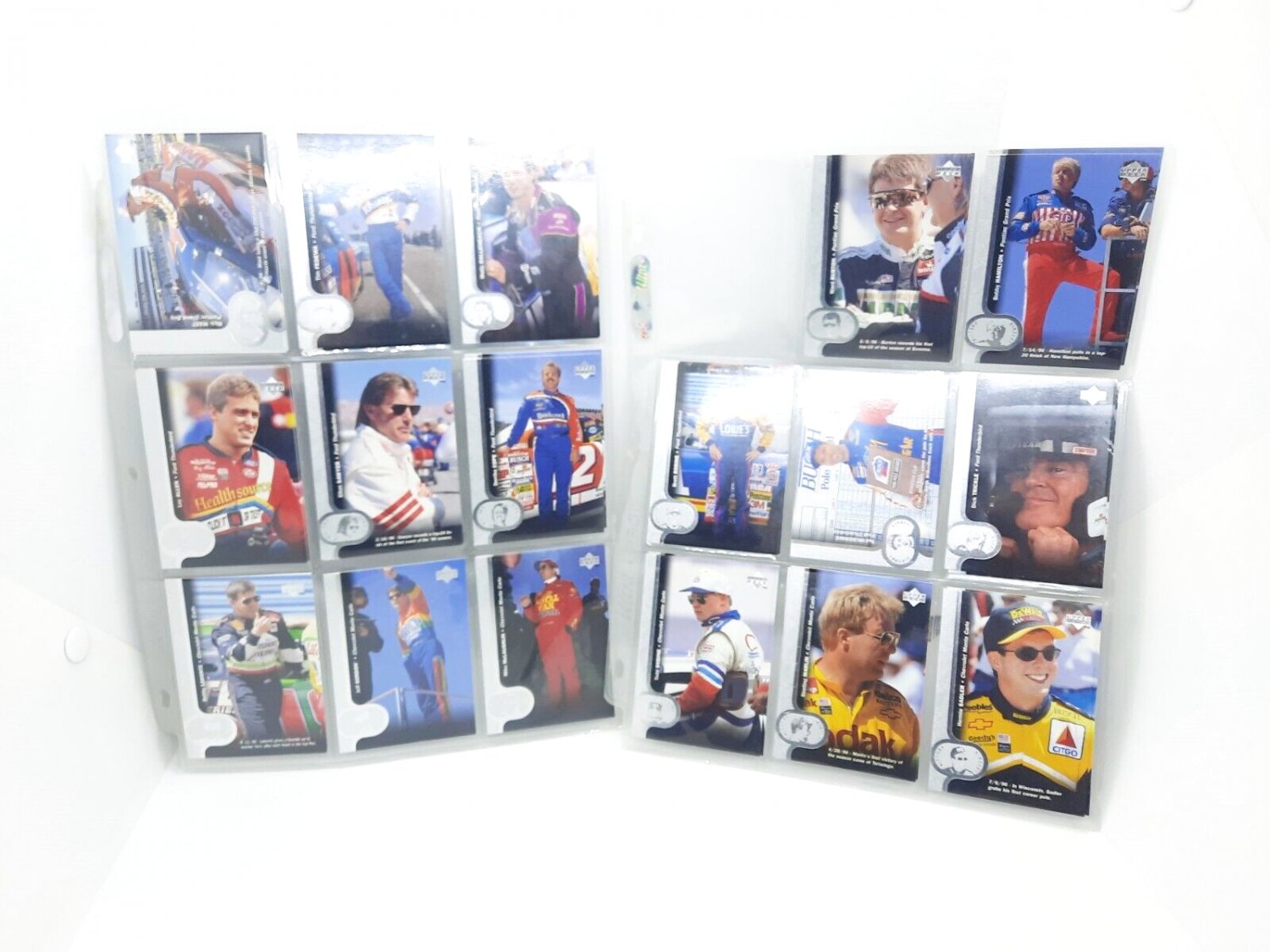 Upper Deck Victory Circle 1996 Sleeve Lot #2 Of 34 Various Nascar Trading Cards