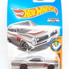 Hot Wheels Silver '67 Pontiac GTO Muscle Mania 8/10 1:64 Scale Diecast Car