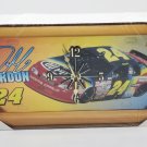 Jeff Gordon Fan Fueler Nascar DuPont Racing License Plate Wood Frame Clock