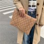 Shoulder Bag, Fashion Plaid, Pu Leather Crossbody Bags For Women - Khaki