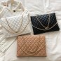 Shoulder Bag, Fashion Plaid, Pu Leather Crossbody Bags For Women - Black