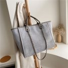 Tote Designer Shoulder Bag, Women's Luxury Bag - Gray