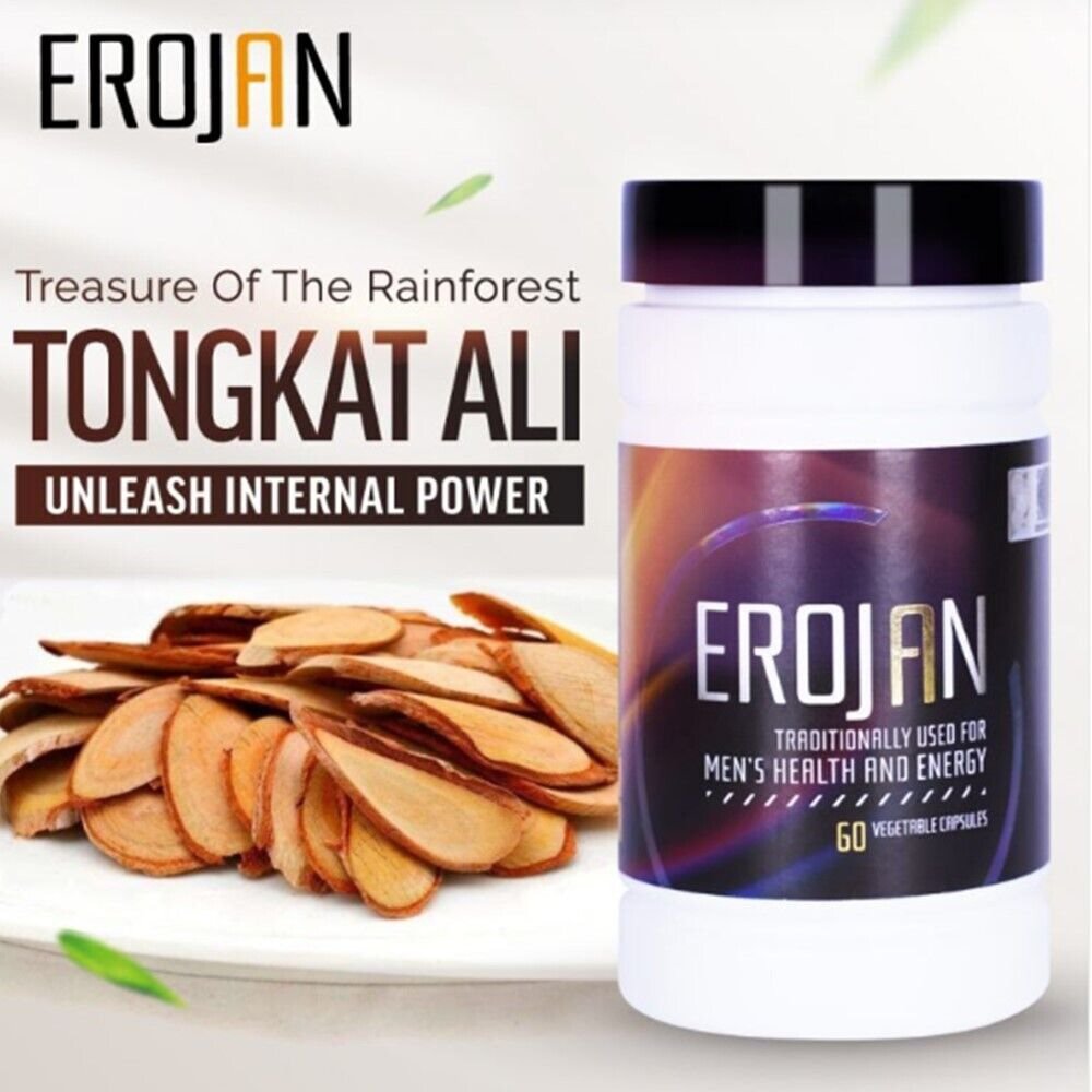 Energy Booster Erojan Men Hormone Wellous Stamina Prolong Endurance 60 pcs