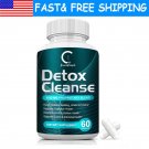 Detox Capsules Colon Cleanse, Detox Toxins, Energy boost, Weight loss 60 Pills