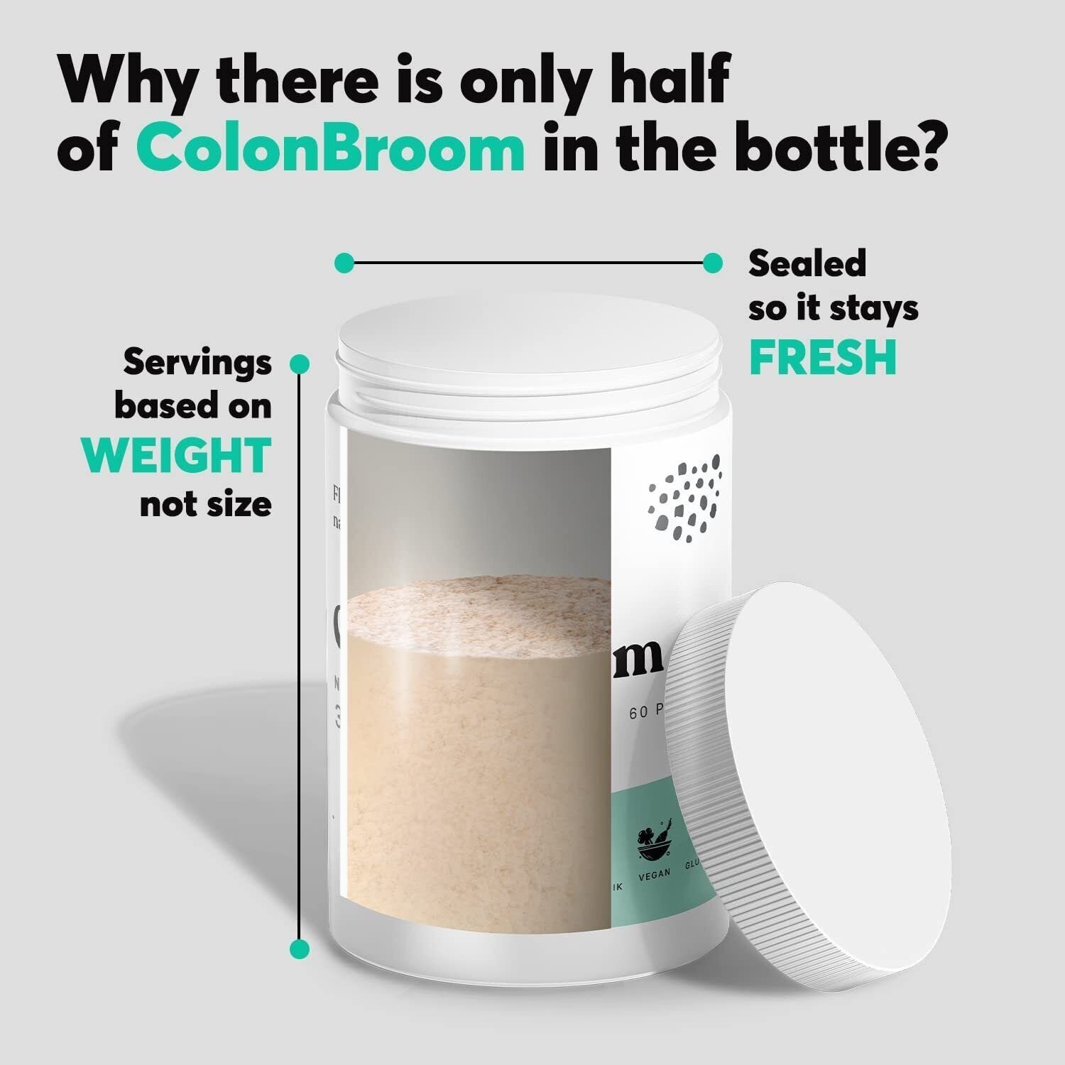 Colon Broom Dietary Supplement Colonbroom Strawberry Flavor Colon