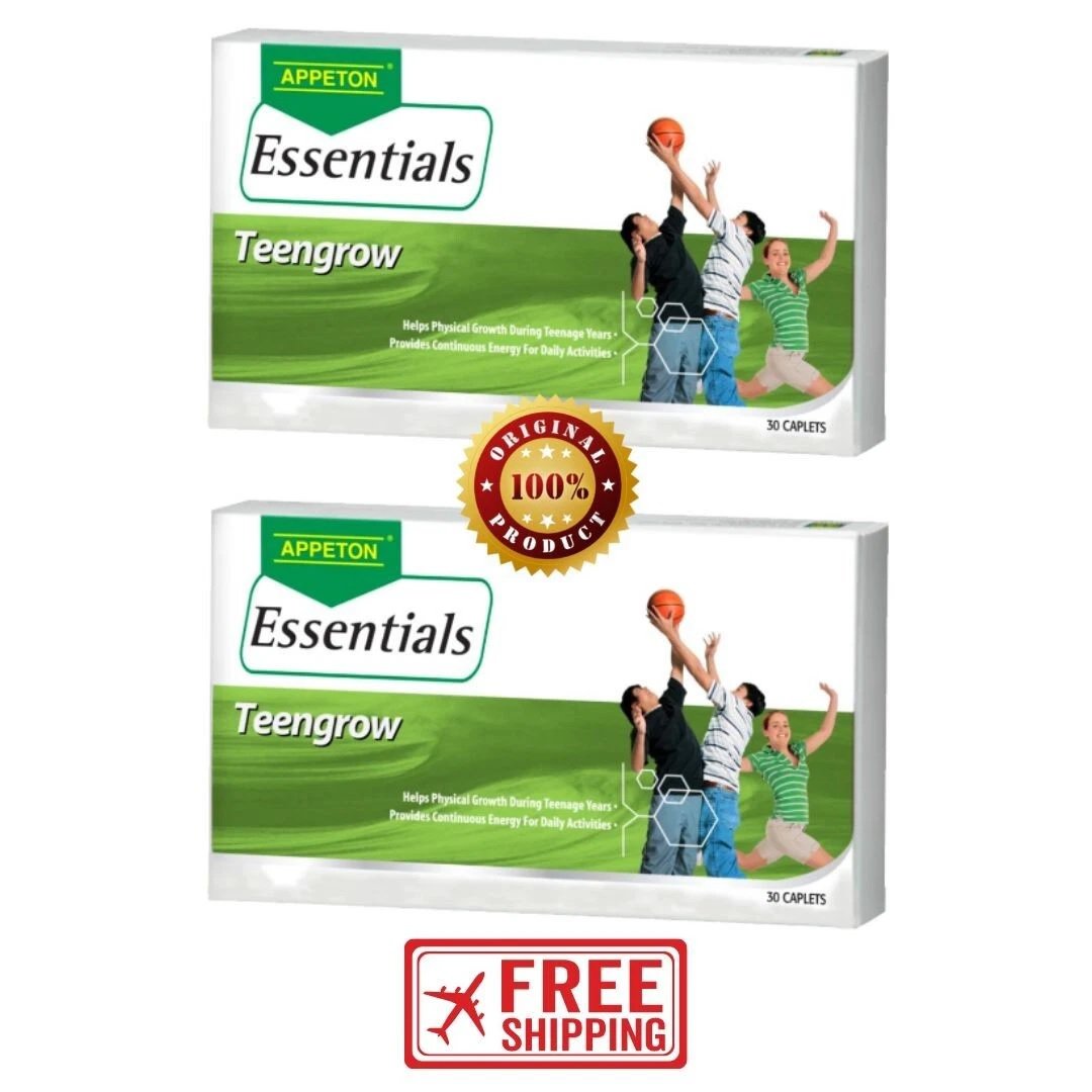 2 x Appeton Essential Teengrow Increase Height & Growth Teenagers  FREE SHIPPING