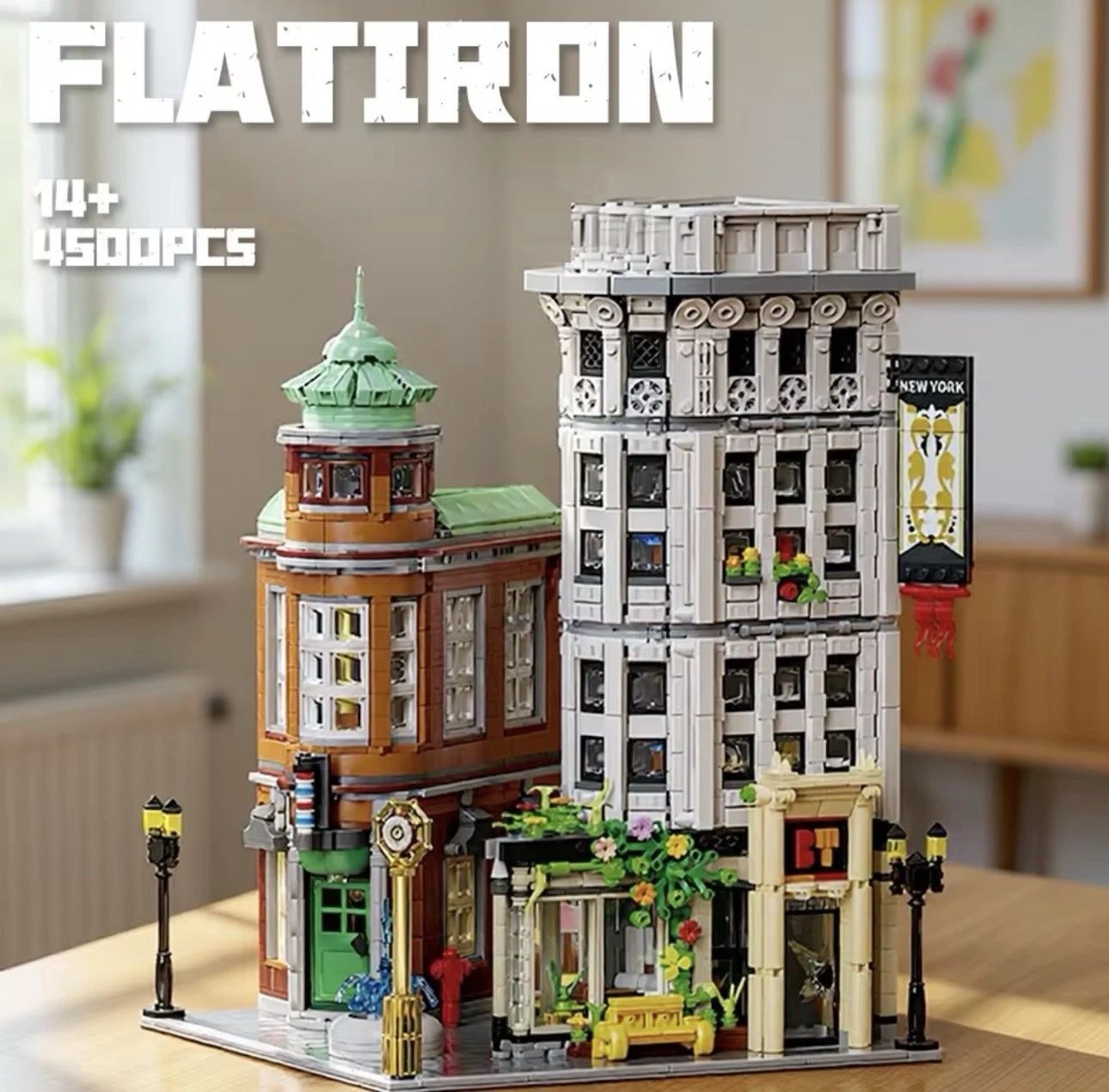 4500PCS MOC Flatiron Building Blocks Set City Architecture Model 12 Figure Kids Toys
