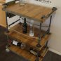 Industrial Custom Bar Cart