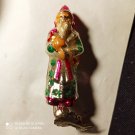Rare Vintage Russian USSR Christmas New Year Ornament Glass Decoration Old Santa