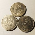 Set of coins 1 ruble  different 3 pcs