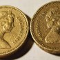 1983 British One Pound Elizabeth II Upside down Rare Mistake Coin