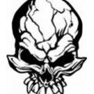 Skull Vinyl Auto Car Truck Window Decal Sticker #sku-001