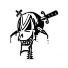 Skull Vinyl Auto Car Truck Window Decal Sticker #sku-004