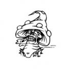 Fantasy Mushroom Skull Vinyl Auto Car Truck Window Decal Sticker #sku-017