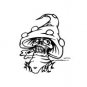 Fantasy Mushroom Skull Vinyl Auto Car Truck Window Decal Sticker #sku-017