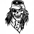 Confederate Soldier Ghost Skull Window Decal sku-031